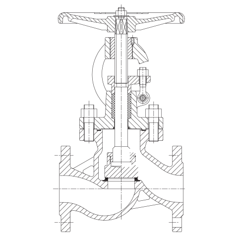 GLOBE VALVE CAST STEEL DN32 PN40