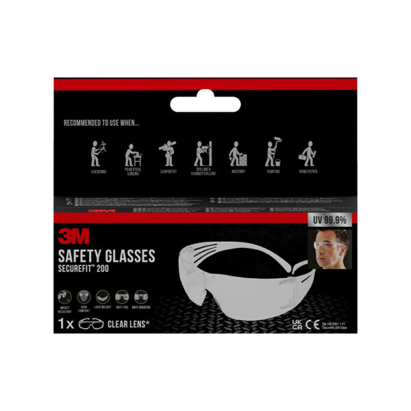 3M VERNEBRILLE SECUREFIT - KLAR