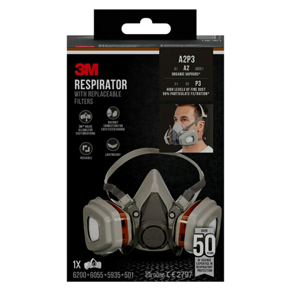 HALVMASKE RESPIRATOR