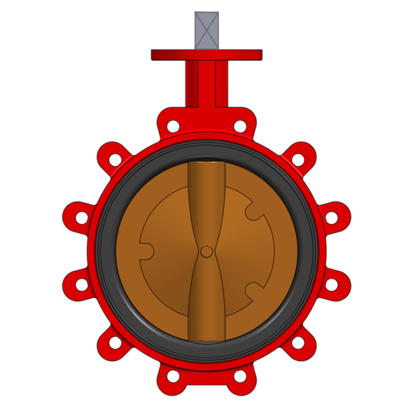*BUTTERFLY VALVE S31-35U ND250 ISO PN10