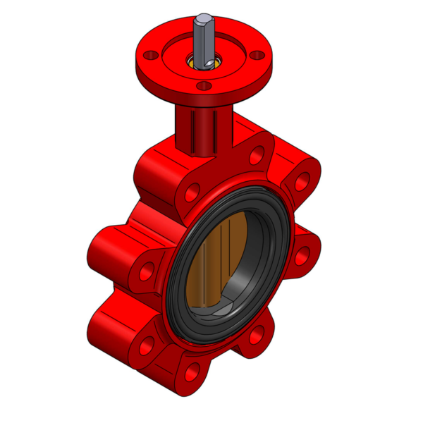 BUTTERFLY VALVE S31-35V LUG DN80 PN16