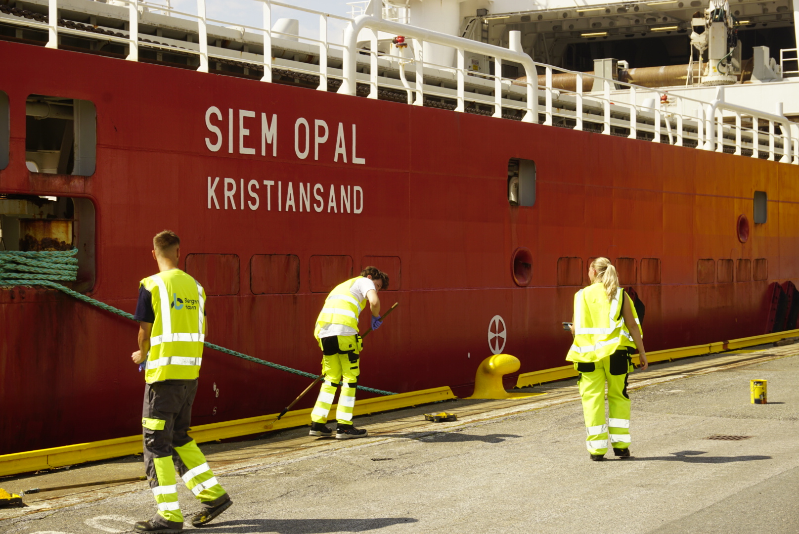 Power Coat beskytter kaiskinner på Bergen Havn