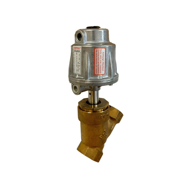PNEU. ANGLE SEAT GLOBE VALVE 514 DN40 BSPP