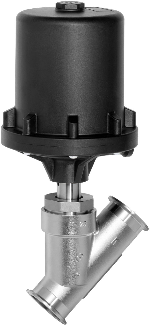 PNEU. ANGLE SEAT GLOBE VALVE 554 DN25 BSPP