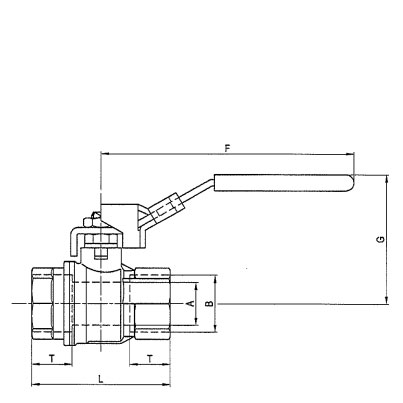 *BRASS VALVE TYPE 1050 1 1/4" BSP