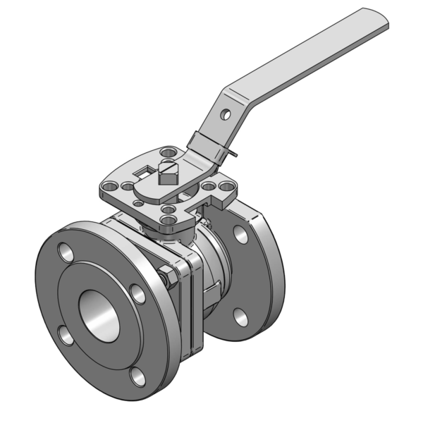 +BALLVALVE FIG. 90D6 FS DIN FL ND 50 V-PORT