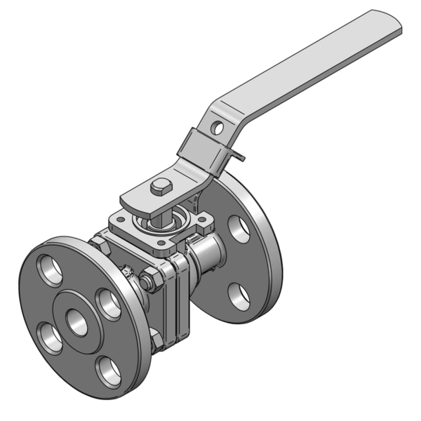 +KULEVENTIL FIG. 90-1F ANSI 150 1/2"