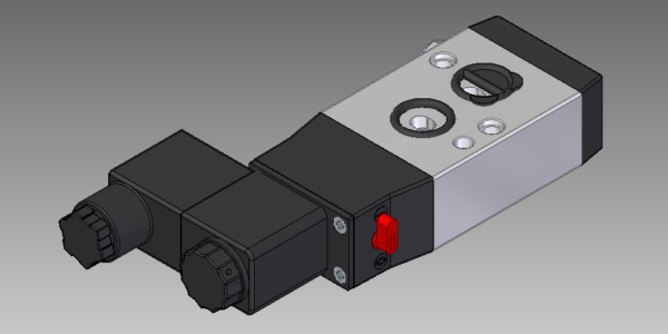 +BODY ALU. SOLENOID 24VDC W/ OVERVOLTAGE PROT.