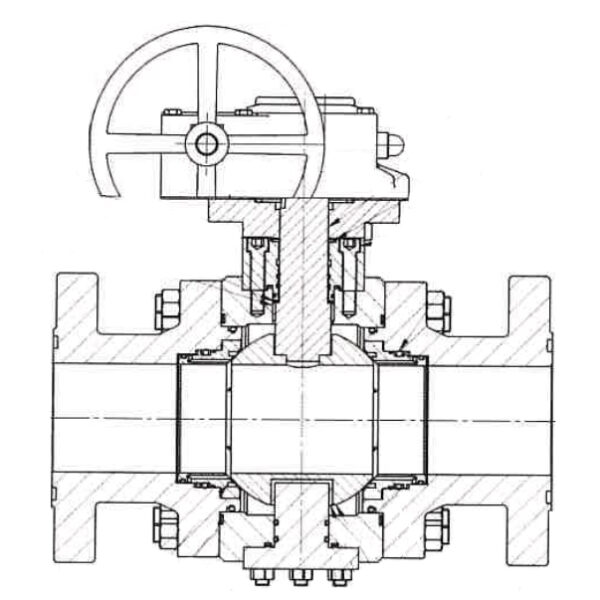 6" ANSI 150 FB BALL TRUNNION