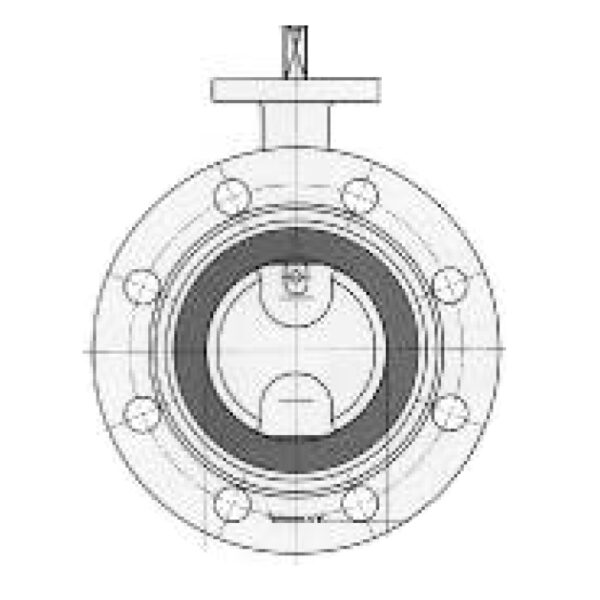 DOUBLE-FLANGED BUTTERFLY VALVE DN 350