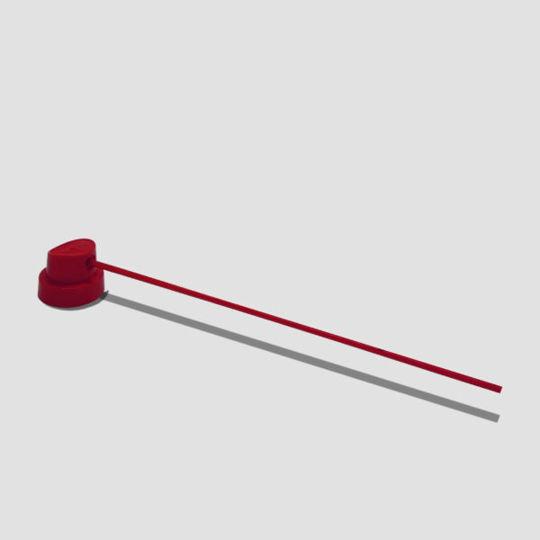 DYSE - LANGRØR HD 15 CM RØD