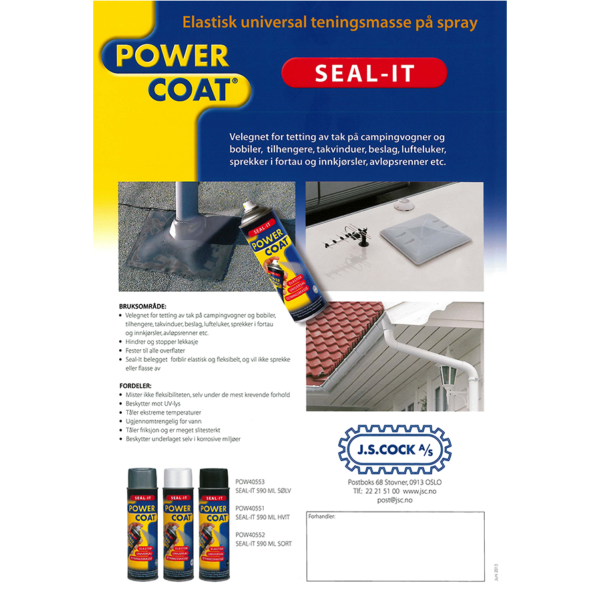 POWER COAT SEAL-IT BROSJYRE