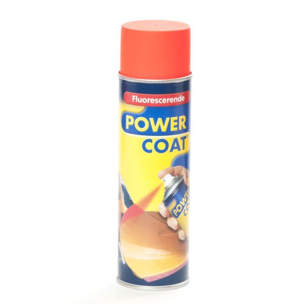POWER COAT FLUORESCERENDE SPRAY 500 ML, 3026 RØD