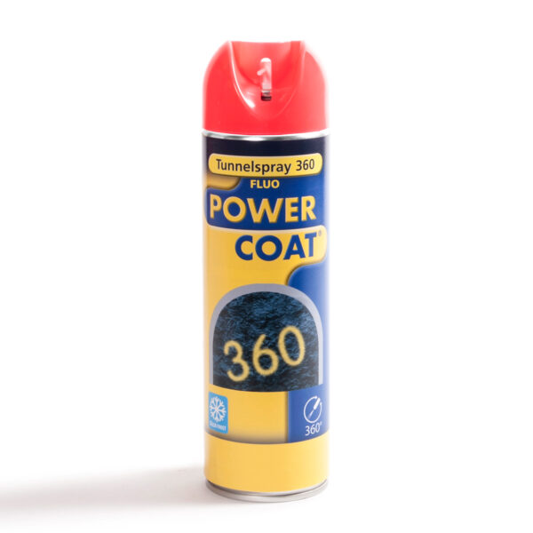 TUNNELSPRAY 360 500 ML - RØD FLUORESC.
