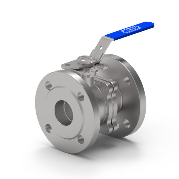 2PC BALL VALVE FLANGED SS316, DN65, V-PACKING