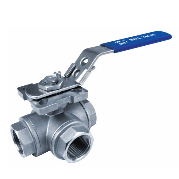3/4'' 3-WAY BALL VALVE T-PORT 316 PN64 BSP