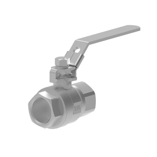 2PC BALL VALVE THR. SS316 3/4" CLEANED FOR OXYGEN