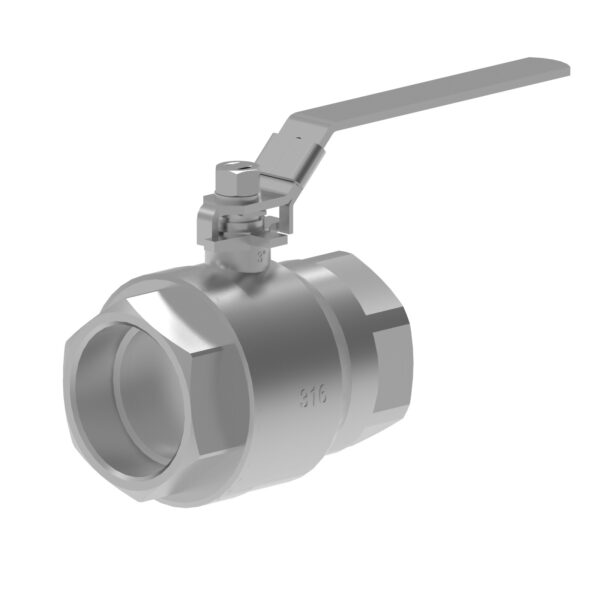 2PC BALL VALVE THR. SS316 3" CLEANED FOR OXYGEN