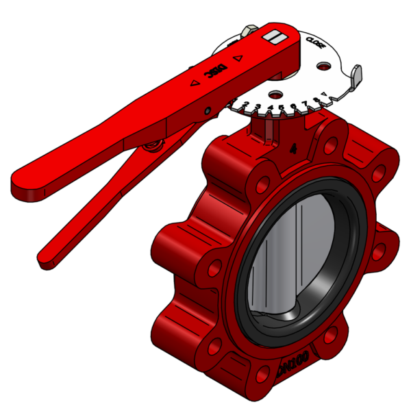 LT BUTTERFLY VALVE GGG40 DN100 LUG PN10 STK-LISTE