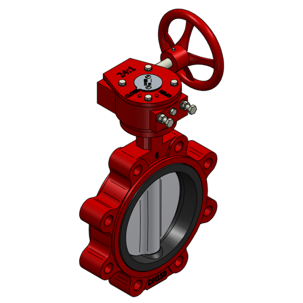 LT BUTTERFLY VALVE GGG40 DN150 LUG PN10 STK-LISTE