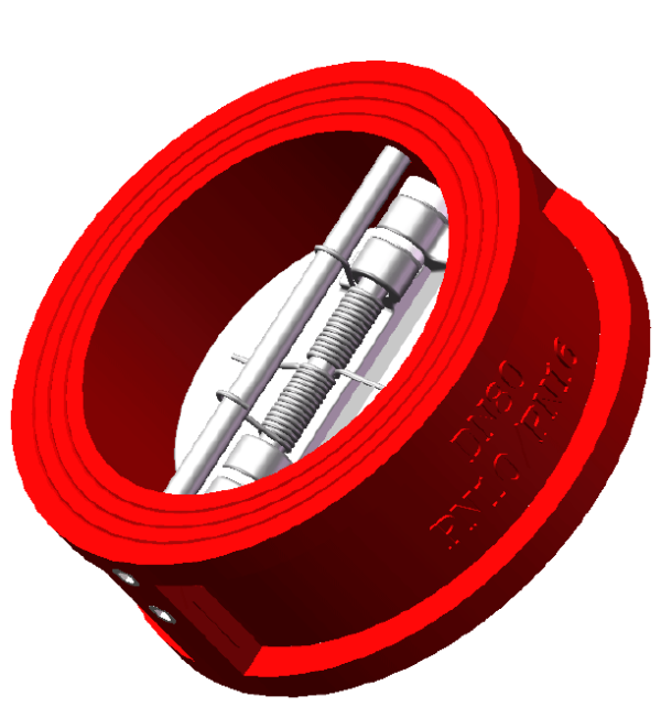 DN80 Dual plate check valve GGG40 body