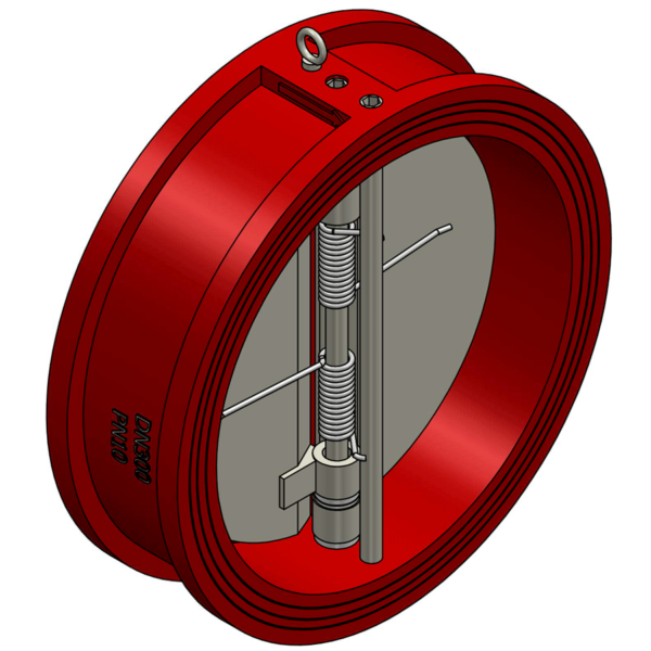 DN300 Dual plate check valve GGG40 body
