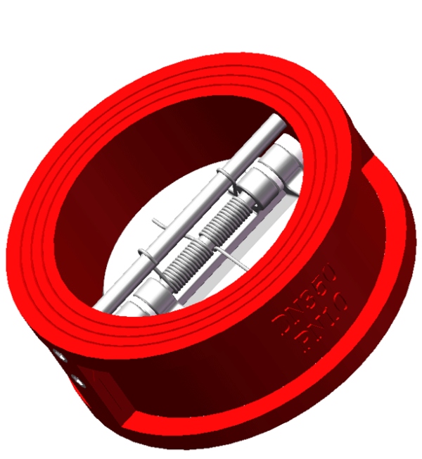 DN350 Dual plate check valve GGG40 body