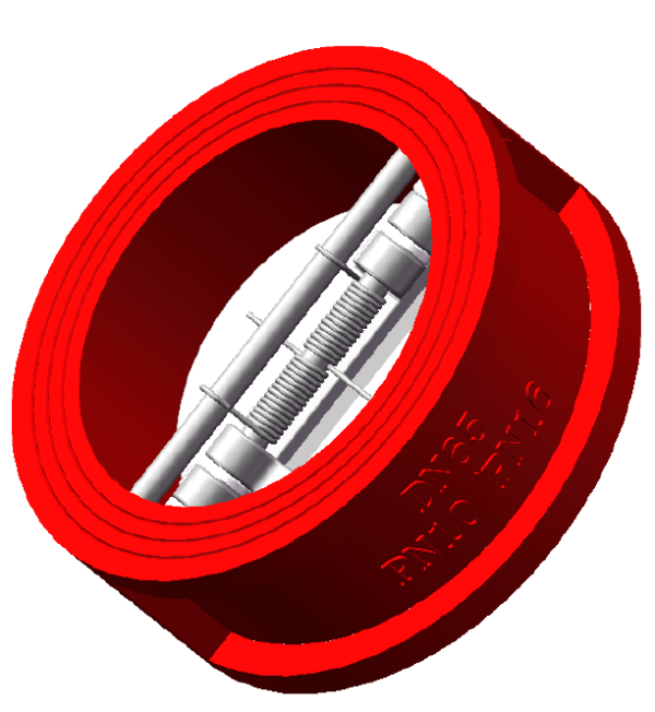 DUAL PLATE CHECK VALVE GGG40 BODY
