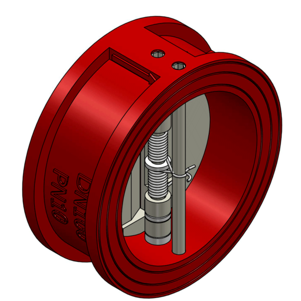 DUAL PLATE CHECK VALVE GGG40 BODY