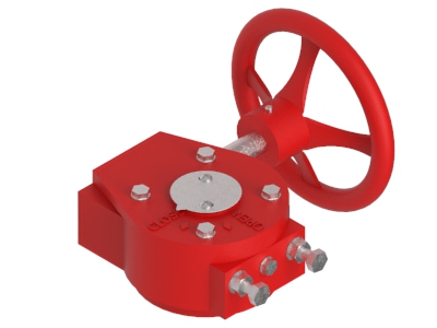 GEARBOX 150Nm 24:1 SQR14 F7 - FOR DN100/DN125