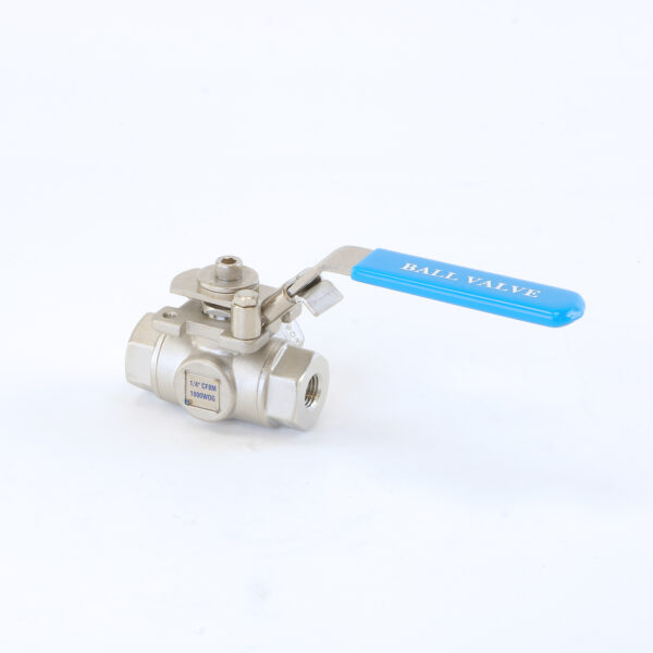 1/4" BSP L BORRE 3 WAY BALL VALVE