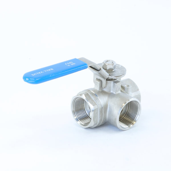11/4" 3-VEIS KULEVENTIL T-LØP 316 PN64