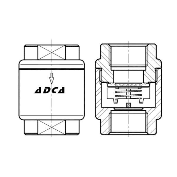 1/4" BSP CHECK VALVE 316
