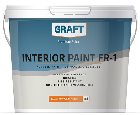 GRAFT FR-1 INTERIØRMALING 10 LTR BRANNHEMMENDE