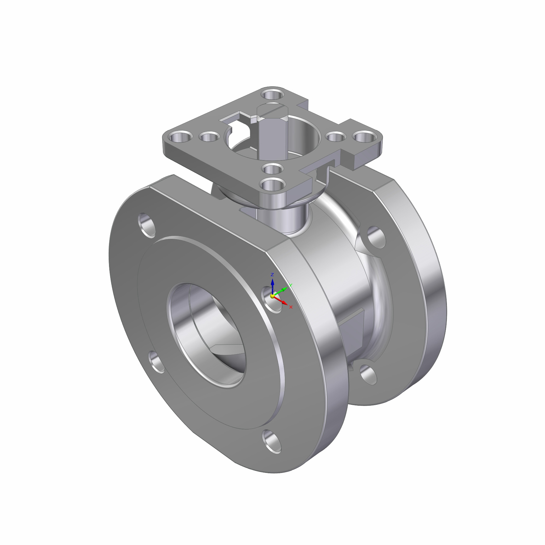 2PC BALL VALVE F301-V1F DN65 PN16 COMPACT