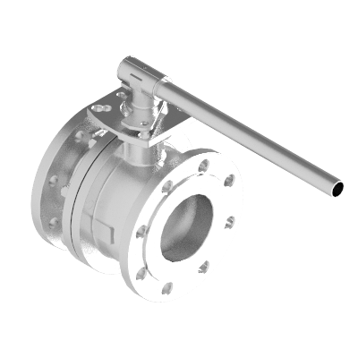 2PC BALL VALVE F502-4F PN16 DN150 FLANGED
