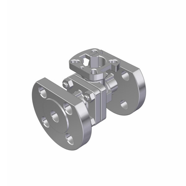 2PC BALL VALVE F502-V6F DN15 PN16/PN40 FLANGED