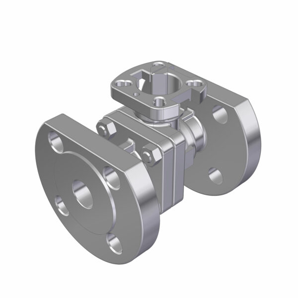 2PC BALL VALVE F502-V6F DN20 PN16/PN40 FLANGED