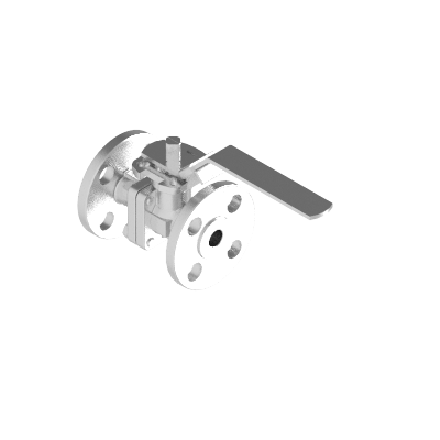 2PC BALL VALVE F502-6F PN40 DN25 FLANGED