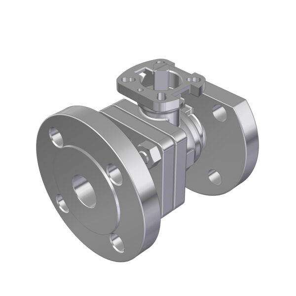 2PC BALL VALVE F502-V6F DN25 PN16/PN40 FLANGED