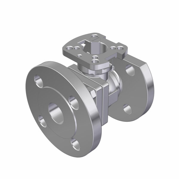 2PC BALL VALVE F502-V6F DN32 PN16/PN40 FLANGED
