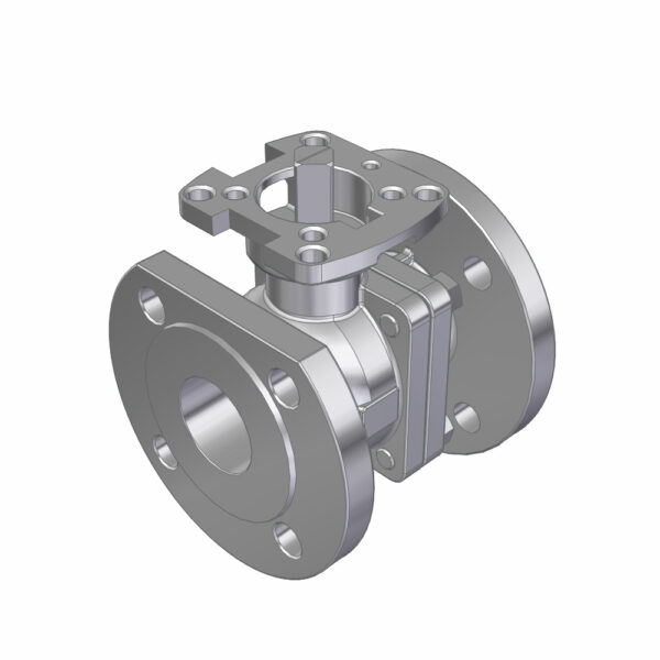 2PC BALL VALVE F502-V6F DN50 PN16/PN40 FLANGED
