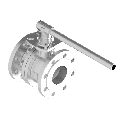 2PC BALL VALVE F502-6F DN100 PN40 FLANGED