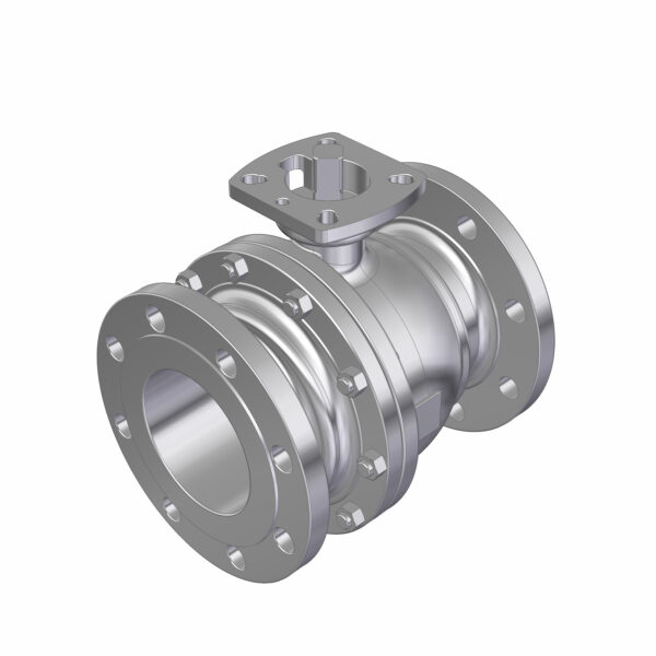 2PC BALL VALVE F502-V6F DN150 PN40 FLANGED