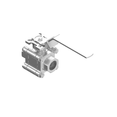 3PC BALL VALVE S600-1F 2000PSI 1" BSPP THREAD