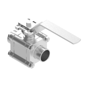 3PC BALL VALVE S600-3F 2000PSI 1" WELDED