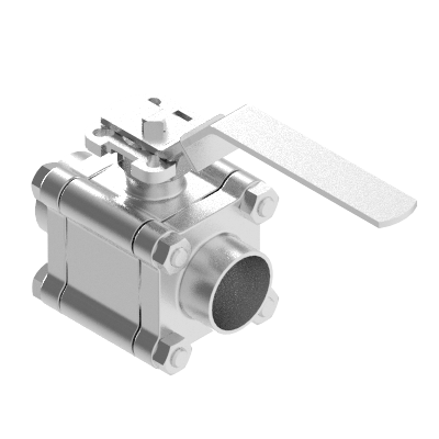 3PC BALL VALVE S600-3F 1500PSI 1 1/4" WELDED