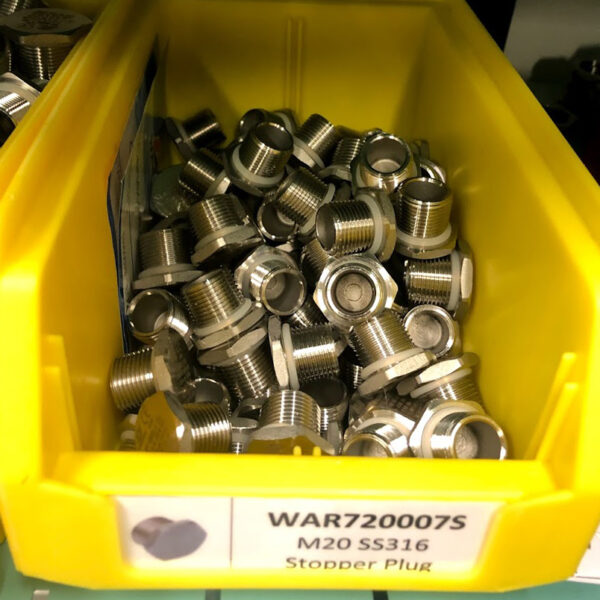 M20 SS316 Hexagon Stopper Plug - 720007