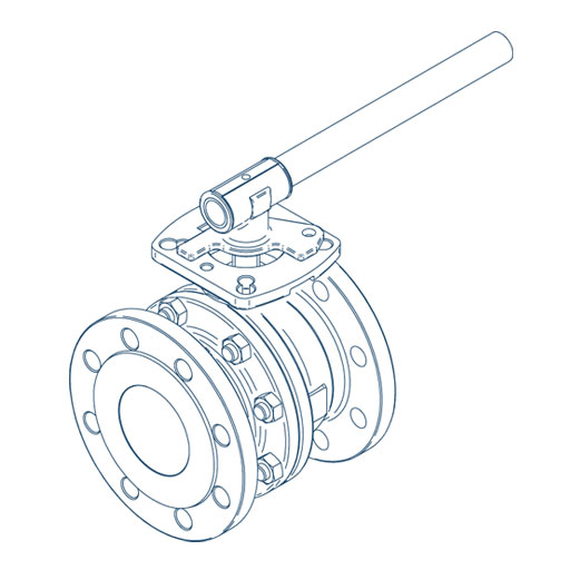 VALVE BL BL019R 1" 150# ANSIB16.5 RF
