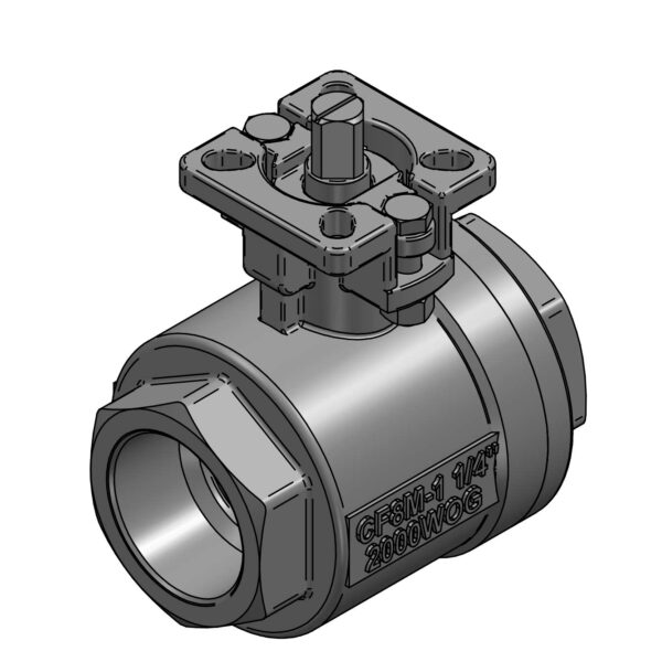 2PC BALLVALVE G2PQ11FV 1-1/4" 2000PSI BSP
